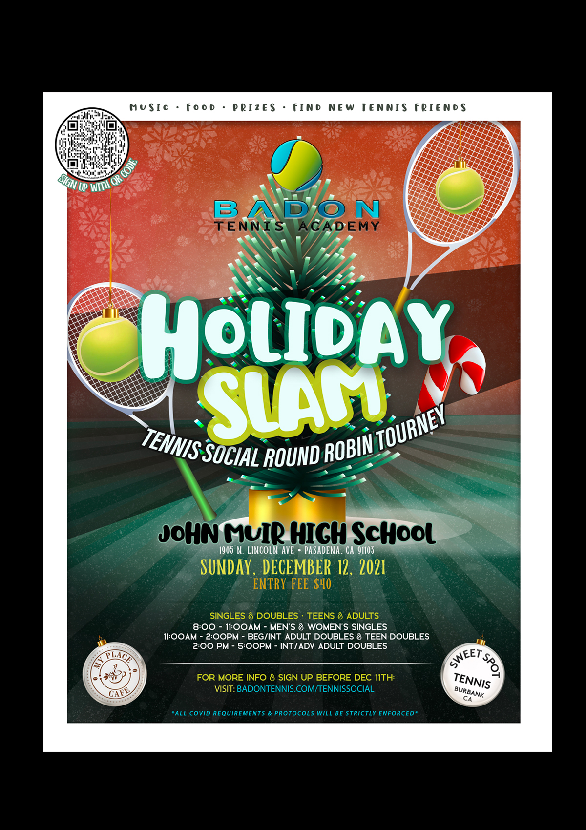 Badon Holiday Slam Flyer